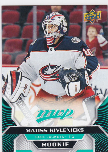 2020-21 Upper Deck #242 Matiss Kivlenieks RC Blue jackets