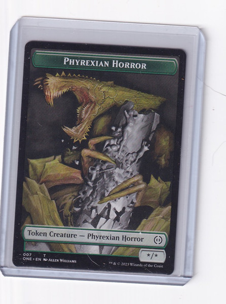 Magic Phyrexia: All Will Be One Phyrexian Horror Token (004) 4