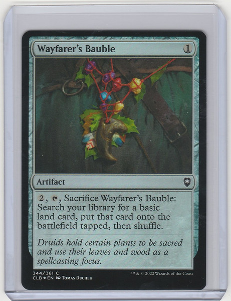 Magic Battle for Baldur's Gate Wayfarer's Bauble 344 Near Mint Foil