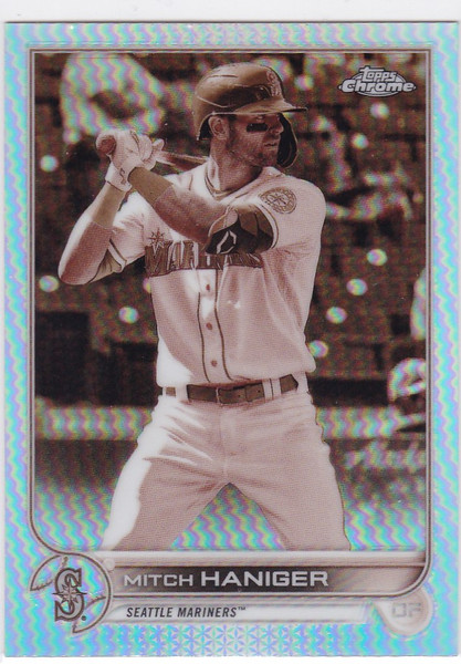2022 Topps Chrome #92 Mitch Haniger Sepia Seattle Mariners
