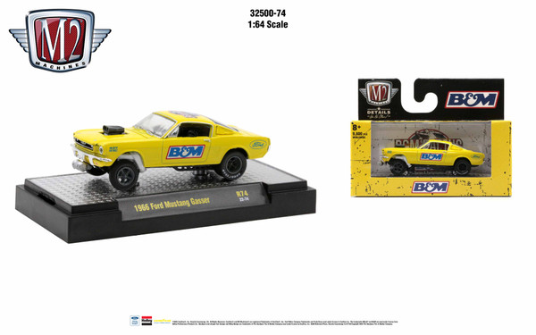 M2 Machines Auto Thentics 1:64 1966 Ford Mustang Gasser Release 74