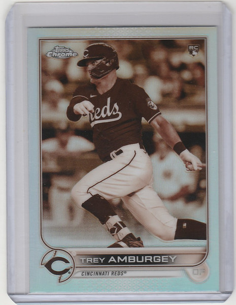 2022 Topps Chrome Sepia #61 Trey Amburgey - Cincinnati Reds RC