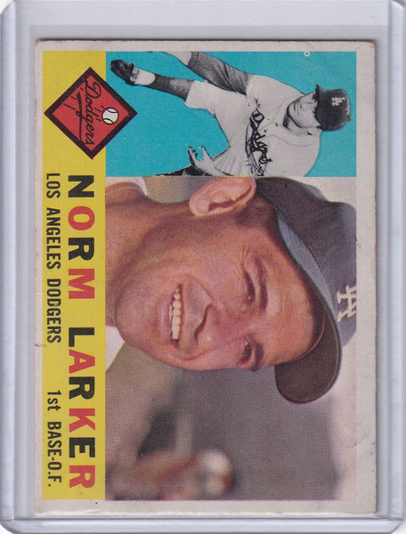 1960 Topps Baseball #394 Norm Larker Los Angeles Dodgers