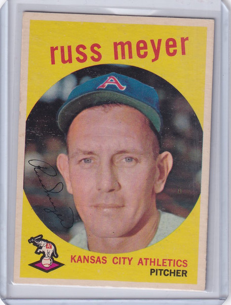 1959 Topps Baseball #482 Russ Meyers Kansas City Athletics