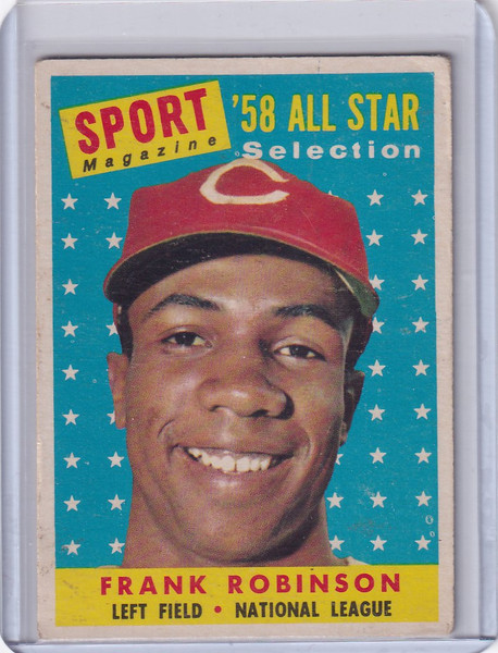 1958 Topps Baseball #484 Frank Robinson Cincinnati Reds
