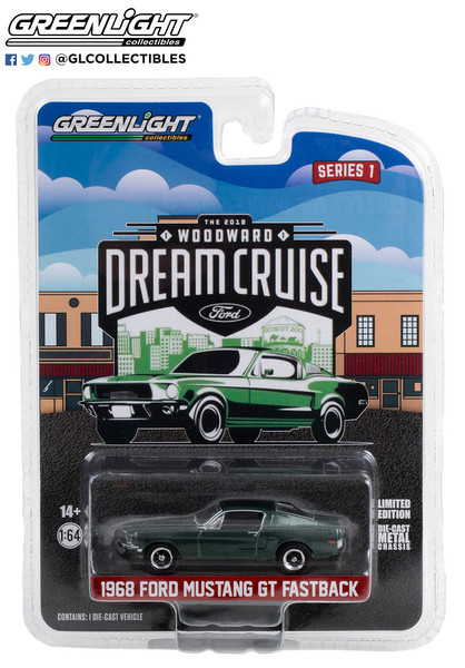 Greenlight 1:64 Dream Cruise Series 1 1968 Ford Mustang GT Fastback