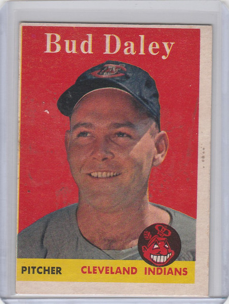 1958 Topps Baseball #222 Bud Daley  - Cleveland Indians RC