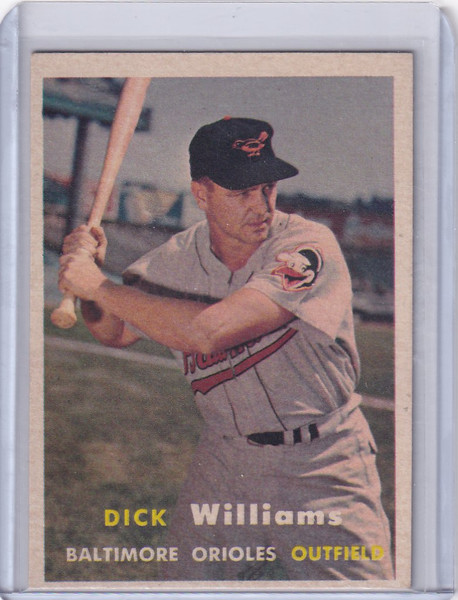 1957 Topps Baseball #59 Dick Williams Baltimore Orioles