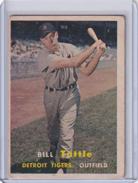 1957 Topps Baseball #72 Bill Tuttle Detroit Tigers