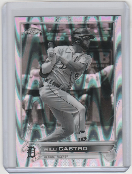 2022 Topps Chrome Raywave #173 Willi Castro - Detroit Tigers