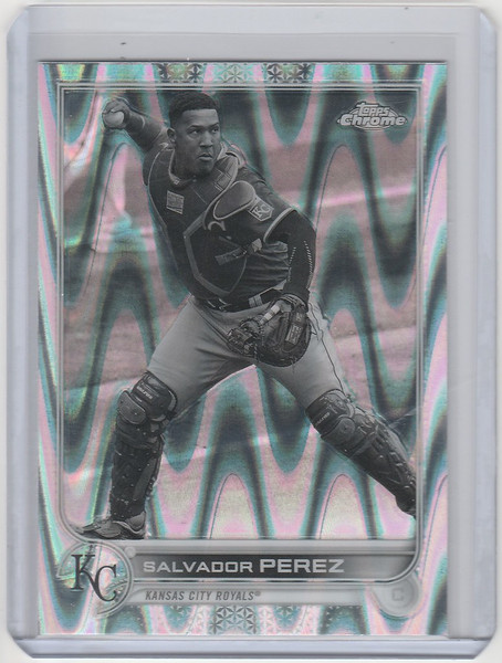 2022 Topps Chrome Raywave #50 Salvador Perez - Kansas City Royals