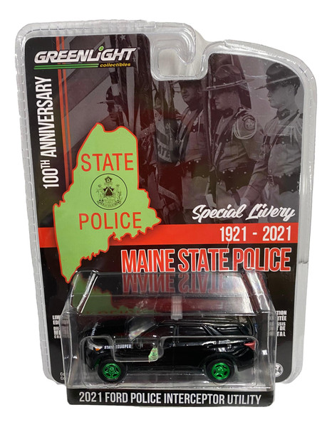 Greenlight 1:64 Anniversary Series 15 2021 Ford Police Interceptor Utility CHASE