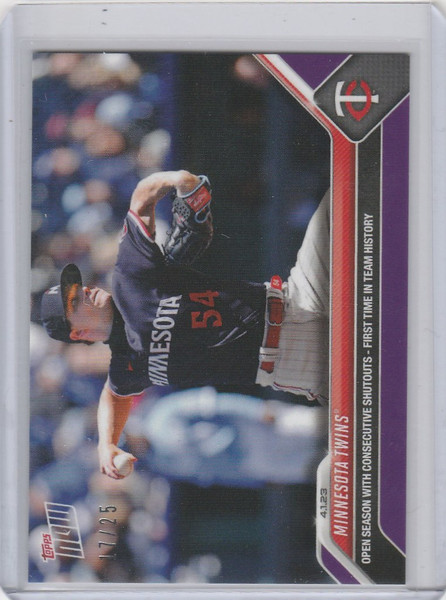 2023 TOPPS NOW PARALLEL #26 MINNESOTA TWINS CONSECUTIVE SHO 17/25