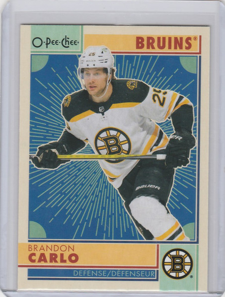 2022-23 OPC Hockey Retro #335 Brandon Carlo - Boston Bruins