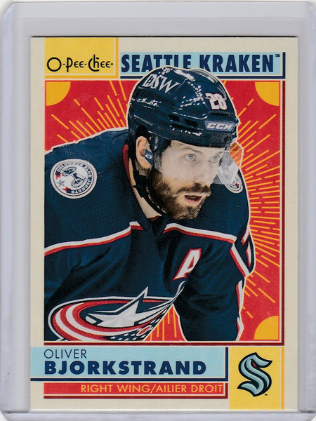 2022-23 OPC Hockey Retro #107 Oliver Bjorkstrand - Seattle Kraken