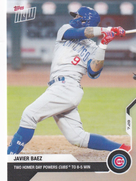 2020 TOPPS NOW #27 JAVIER BAEZ CHICAGO CUBS