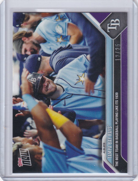 2023 TOPPS NOW PARALLEL #77 TAMPA BAY RAYS BEST TEAM IN BASEBALL 12/25