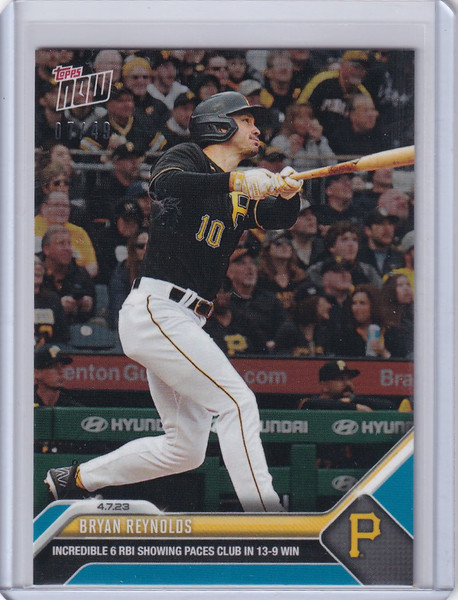 2023 TOPPS NOW PARALLEL #70 BRYAN REYNOLDS PITTSBURGH PIRATES 7/49