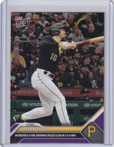 2023 TOPPS NOW PARALLEL #70 BRYAN REYNOLDS PITTSBURGH PIRATES 21/25
