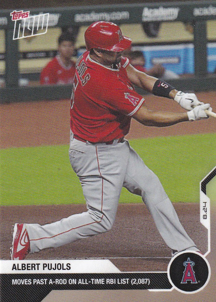 2020 TOPPS NOW #155 ALBERT PUJOLS LOS ANGELES ANGELS