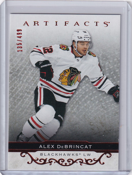 2021-22 Upper Deck Artifacts #129 Alex DeBrincat Chicago Blackhawks 135/499