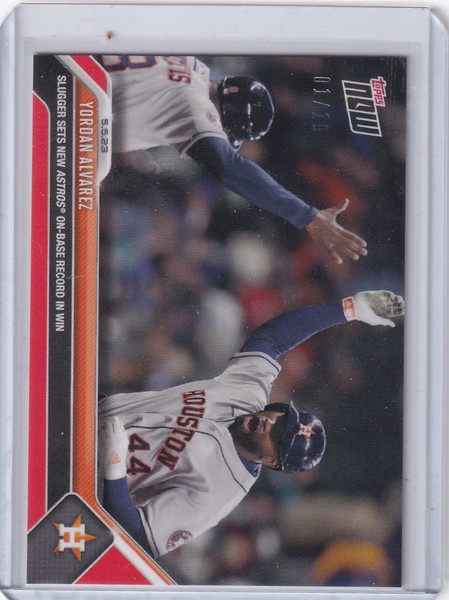 2023 TOPPS NOW PARALLEL #240 YORDAN ALVAREZ HOUSTON ASTROS 1/10