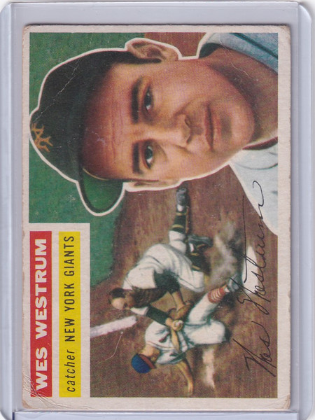 1956 Topps #156 Wes Westrum New York Giants