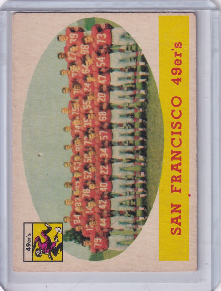 1958 Topps Football #41 San Francisco 49ers Team