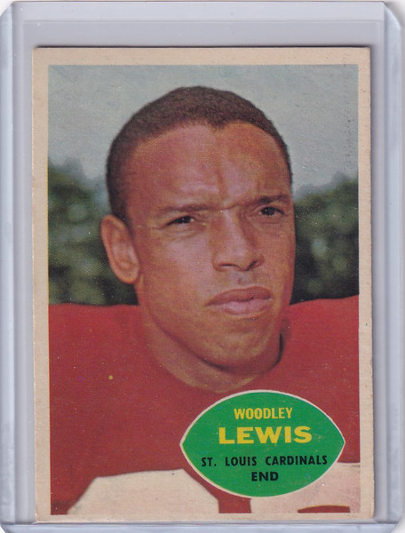 1960 Topps Football # 107 Woodley Lewis - St Louis Cardinals