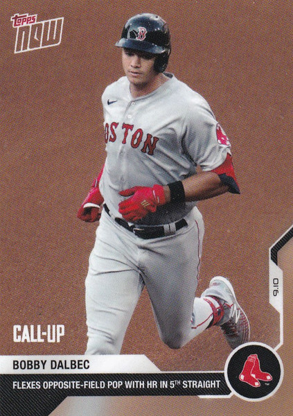 2020 TOPPS NOW #243 BOBBY DALBEC BOSTON RED SOX