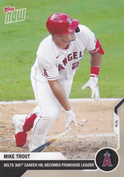 2020 TOPPS NOW #215 MIKE TROUT LOS ANGELES ANGELS