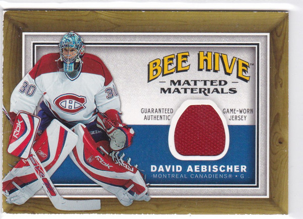 2006-07 Upper Deck #MM-AE David Aebischer Matted Materials Canadiens