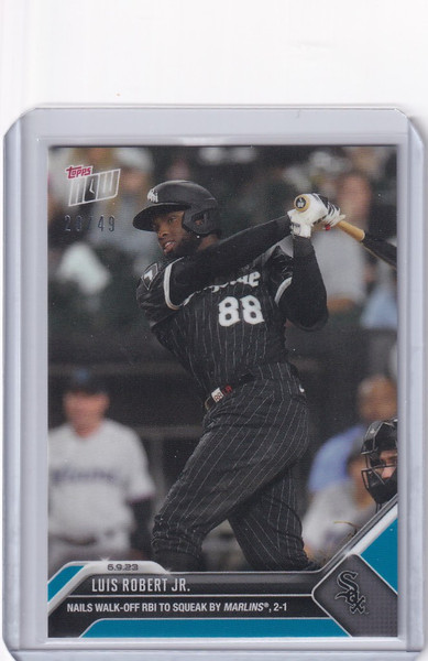 2023 TOPPS NOW PARALLEL #417 LUIS ROBERT JR CHICAGO WHITE SOX 28/49