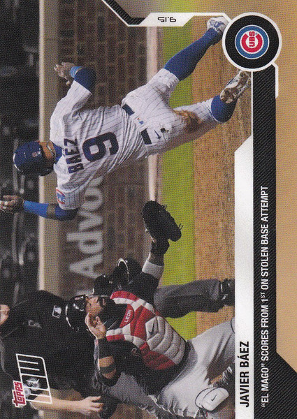 2020 TOPPS NOW #268 JAVIER BAEZ CHICAGO CUBS