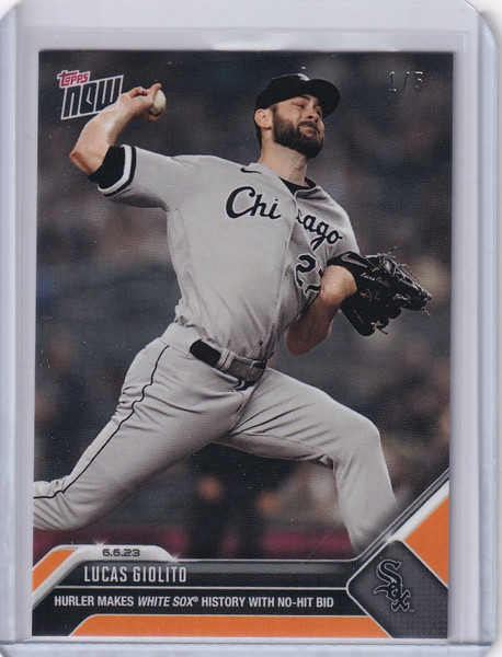 2023 TOPPS NOW PARALLEL #397 LUCAS GIOLITO CHICAGO WHITE SOX 1/5