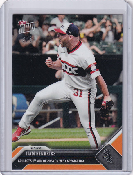 2023 TOPPS NOW PARALLEL #386 LIAM HENDRIKS CHICAGO WHITE SOX 3/5