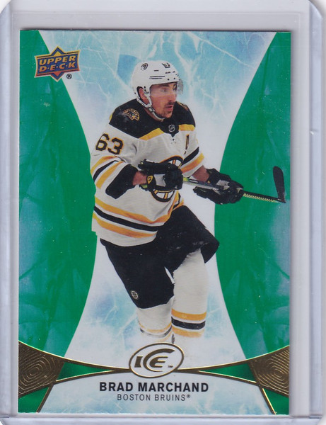2020-21 Upper Deck Ice Green #48 Brad Marchand Boston Bruins