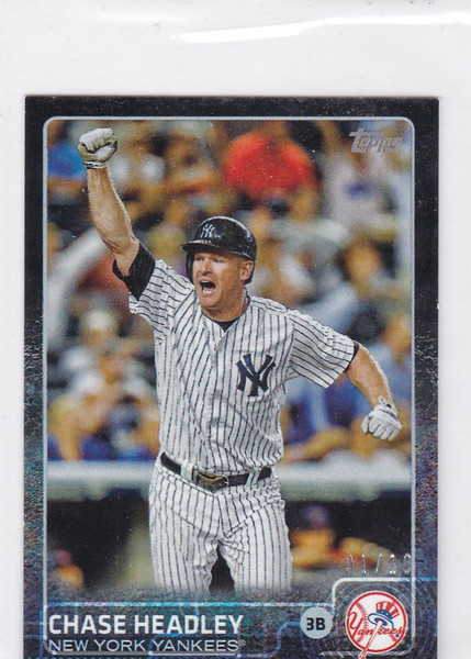 2015 Topps Chrome Mini #576 Chase Headley 1/10 New York Yankees