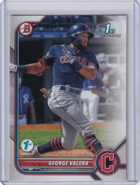 2022 Bowman 1st Edition #BPPF-22 George Valera Cleveland Guardians