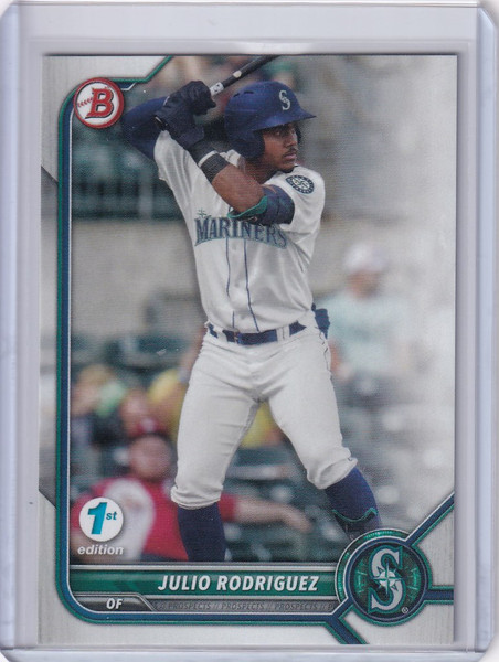 2022 Bowman 1st Edition #BPPF-45 Julio Rodriguez Seattle Mariners