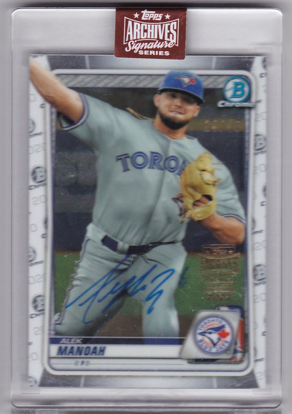 2023 Topps Archives #BCP-149 Alek Manoah Auto 14/45 Toronto Blue Jays