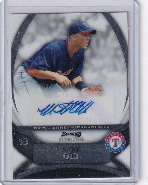 2010 Bowman Sterling Auto Mike Olt Texas Rangers