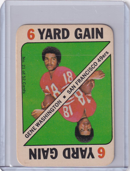 1971 Topps Game #21 Gene Washington San Francisco 49ers