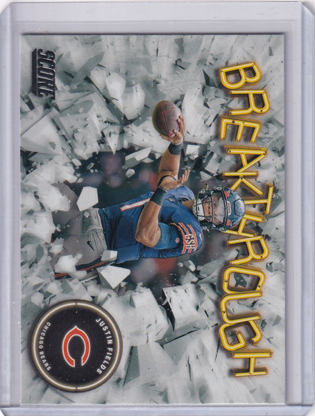 2022 Panini Score #B15 Justin Fields Chicago Bears