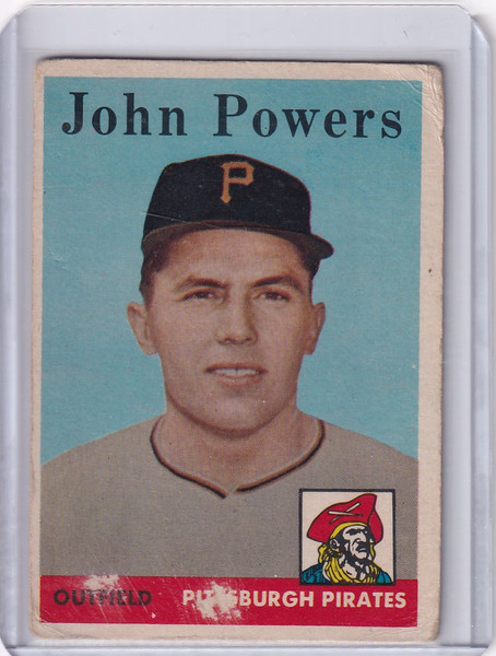 1958 Topps #432 John Powers  - Pittsburgh Pirates RC