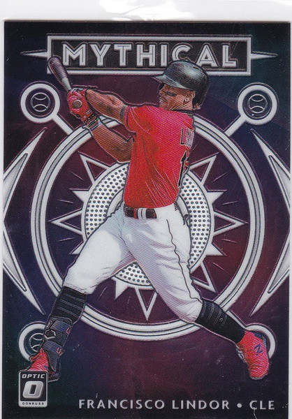 2020 Donruss Optic #M-3 Francisco Lindor Mythical Insert Cleveland Indians