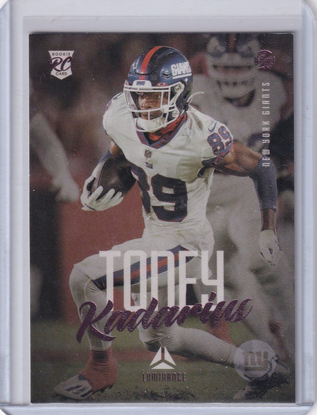 2021 Panini Luminance #214 Kadarius Toney New York Giants