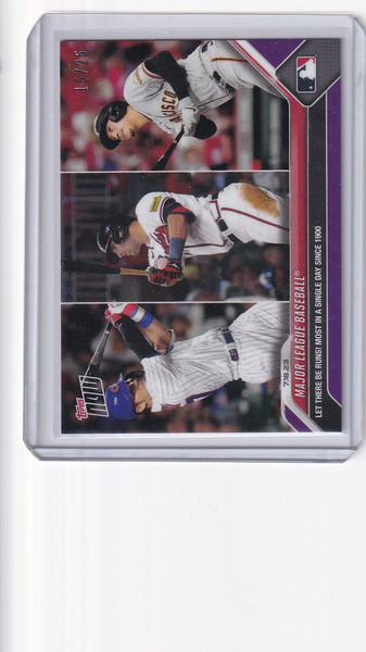 2023 TOPPS NOW PARALLEL #588 MAJOR LEAGUE BASEBALL LET THERE BE RUNS! 15/25