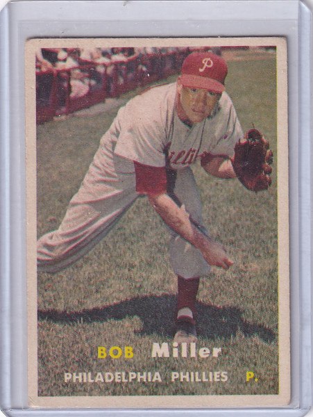 1957 Topps Baseball #46 Bob Miller - Philadelphia Phillies