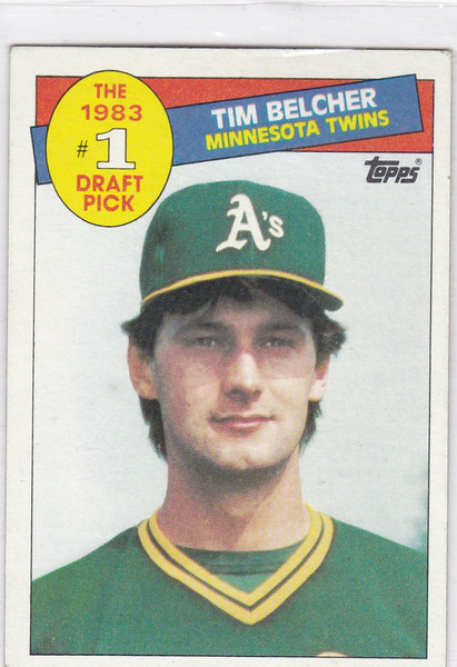 1985 Topps #281 Tim Belcher #1 draft pick in 1983